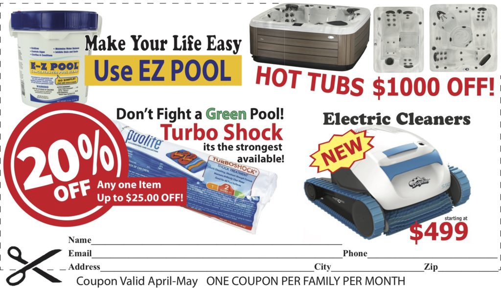 Coupons Blue Water Pools